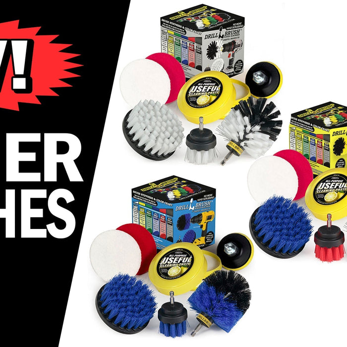 Drillbrush Releases New Brush and Cleaner Bundles - Soft, Medium, Stiff, and Variety Options