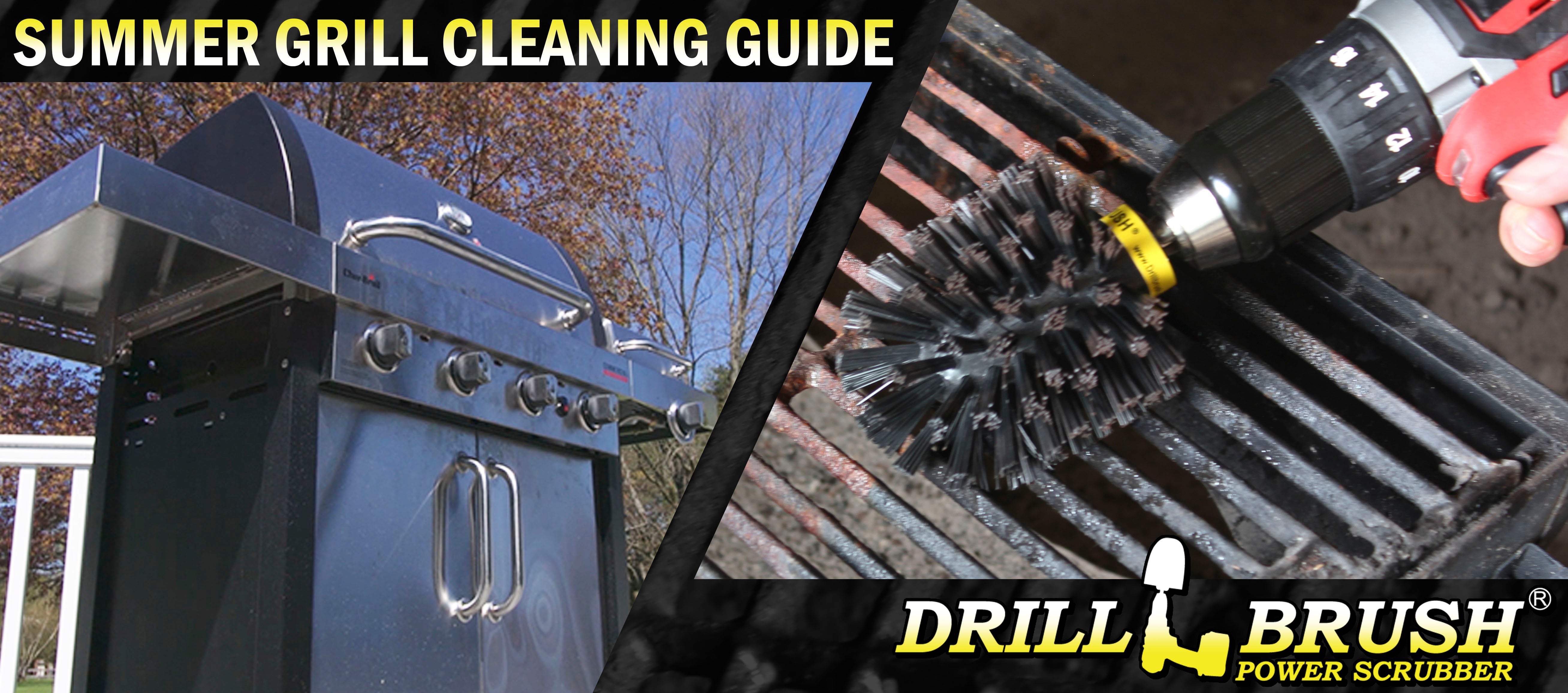 Drillbrush The Ultimate No-Wire Grill Brush Kit, BBQ Accessories, Grill Cleaner, Grill Accessories, Electric Smoker