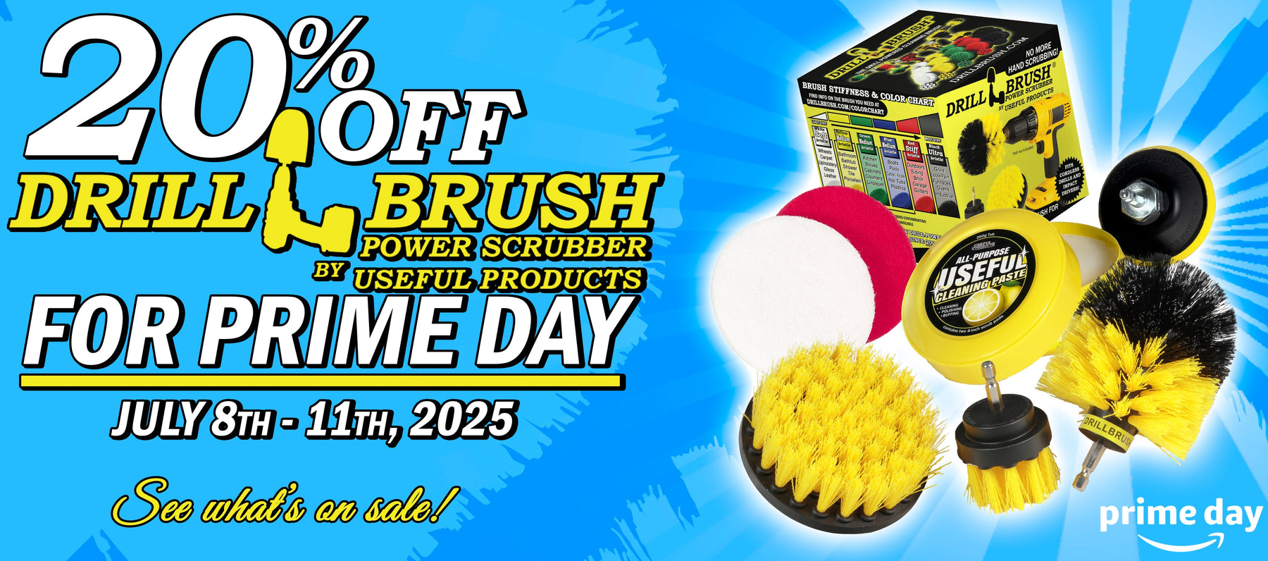 All Drillbrush Prime Day Deals - 20% Off Select Kits July 8th-11th 2025