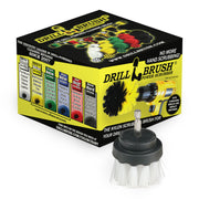 The Soft White 2 inch Short in front of Drillbrush packaging.