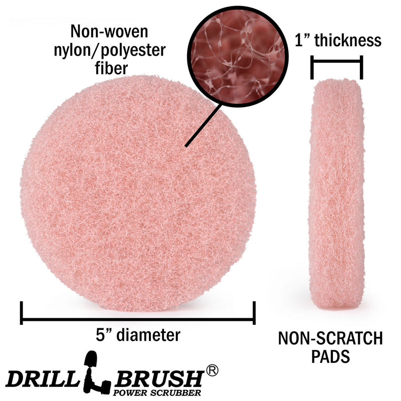 5 Inch Pink Scrubbing Pad