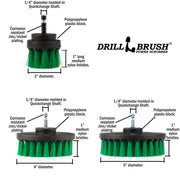 Specs for the Drillbrush 542 Medium Green Kitchen Brush Kit.