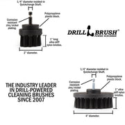 Specs for the Drillbrush 42O Ultra Stiff Black Grill & Industrial Brush Kit.