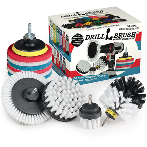 Edge, Original, 4in, & 2in White Brushes w/4in Pads - Soft - Home & Auto | S-WE42O-P4-WRB-3V-QC-DB