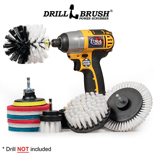 Edge, Original, 4in, & 2in White Brushes w/4in Pads - Soft - Home & Auto | S-WE42O-P4-WRB-3V-QC-DB