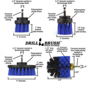 Specs for the Drillbrush 42OS-2L Medium Blue Marine & Pool Brush Kit.
