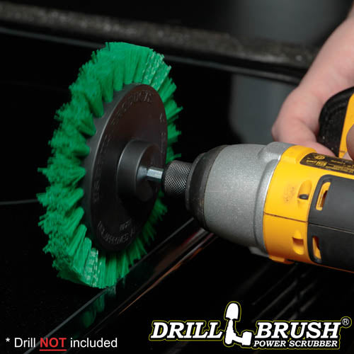 Green Edge Brush - Medium Stiffness - Wheel Shaped - Kitchen & Linoleum | E-S-G-QC-DB
