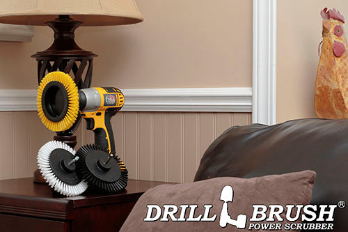 Edge Brush 3-piece Kit - Soft, Medium, & Ultra Stiff Bristles - Home, Bathroom, and Grill Cleaning Cleaning | E-S-WYK-QC-DB