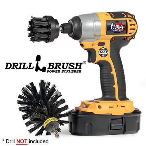 Original & 2in Black Brushes - Ultra Stiff - 2 Piece Kit - Industrial & Heavy Duty | K-S-2O-QC-DB