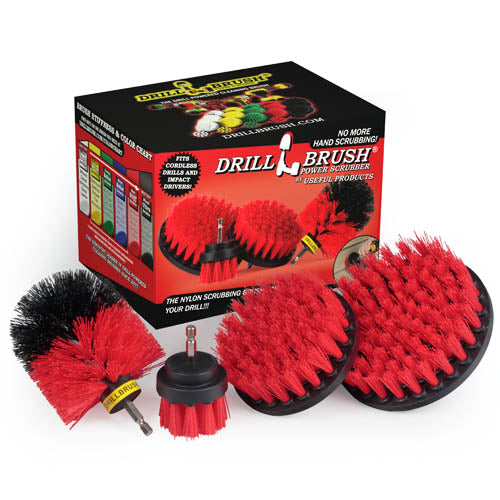 Drill Brush® dure rouge 12 cm