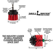 Specs for the Drillbrush 2M Stiff Red Outdoor & Patio Brush Kit.