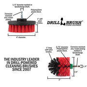 Specs for the Drillbrush 4M Red Stiff Outdoor & Patio Brush Kit.