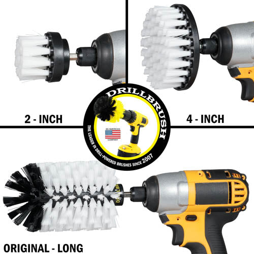 Auto Drive Brand 2/3.5/4/5 Drill Brush Cleaning Kit for Car , Household  Cleaning Brush Type.