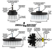 Technical specs and dimensions for the Soft White 2 inch Short Detail, 4 inch Flat, 5 inch Flat, and Original Corner brushes.