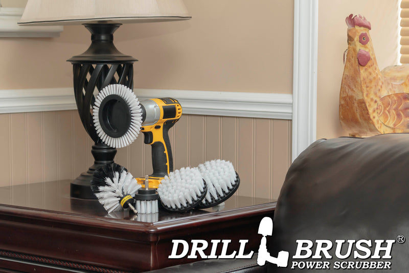 Edge, Original, 5in, 4in, & 2in White Brushes - Soft Bristles - Home & Auto | W-S-E542O-QC-DB