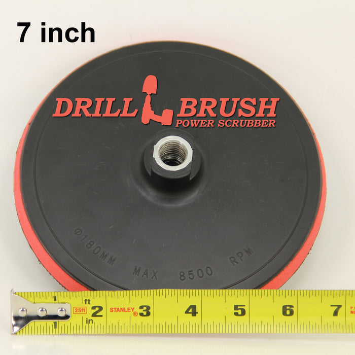 7 inch Velcro Hook and Loop Backer fits 5/8" -11 spindle
