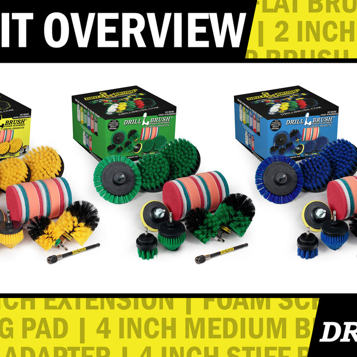 New 21-piece Drillbrush Pad and Brush Kits are Now Available!