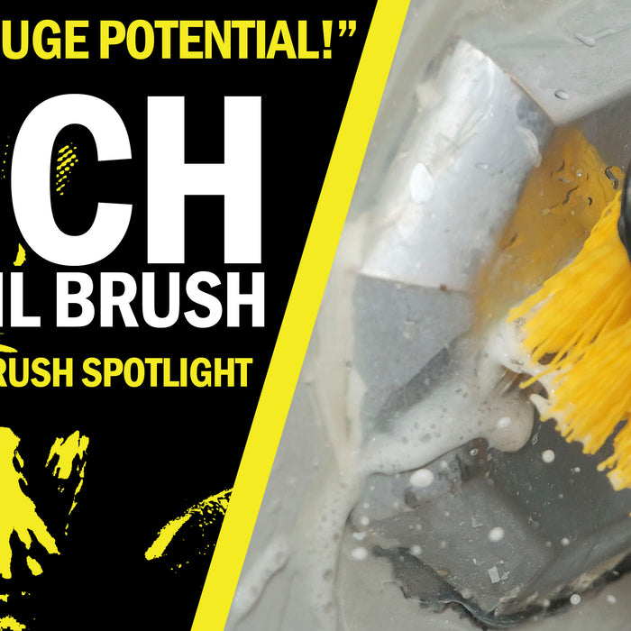 The Drillbrush 2 inch Short Detail Brush - A Certified Spot Cleaning Machine!