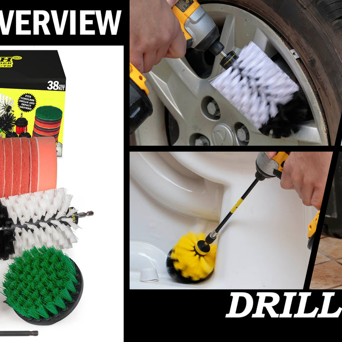 Introducing The Drillbrush 38-piece Kit - Drillbrush's Biggest Brush Kit!