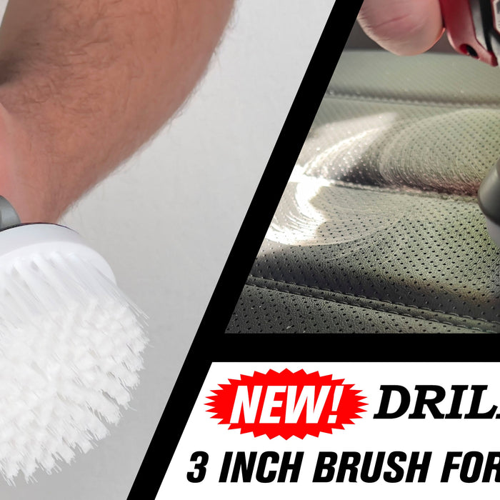 The Only 3 inch Scrubber for Mini Polishers - The New Drillbrush 3 inch Hook-and-Loop Auto Brush