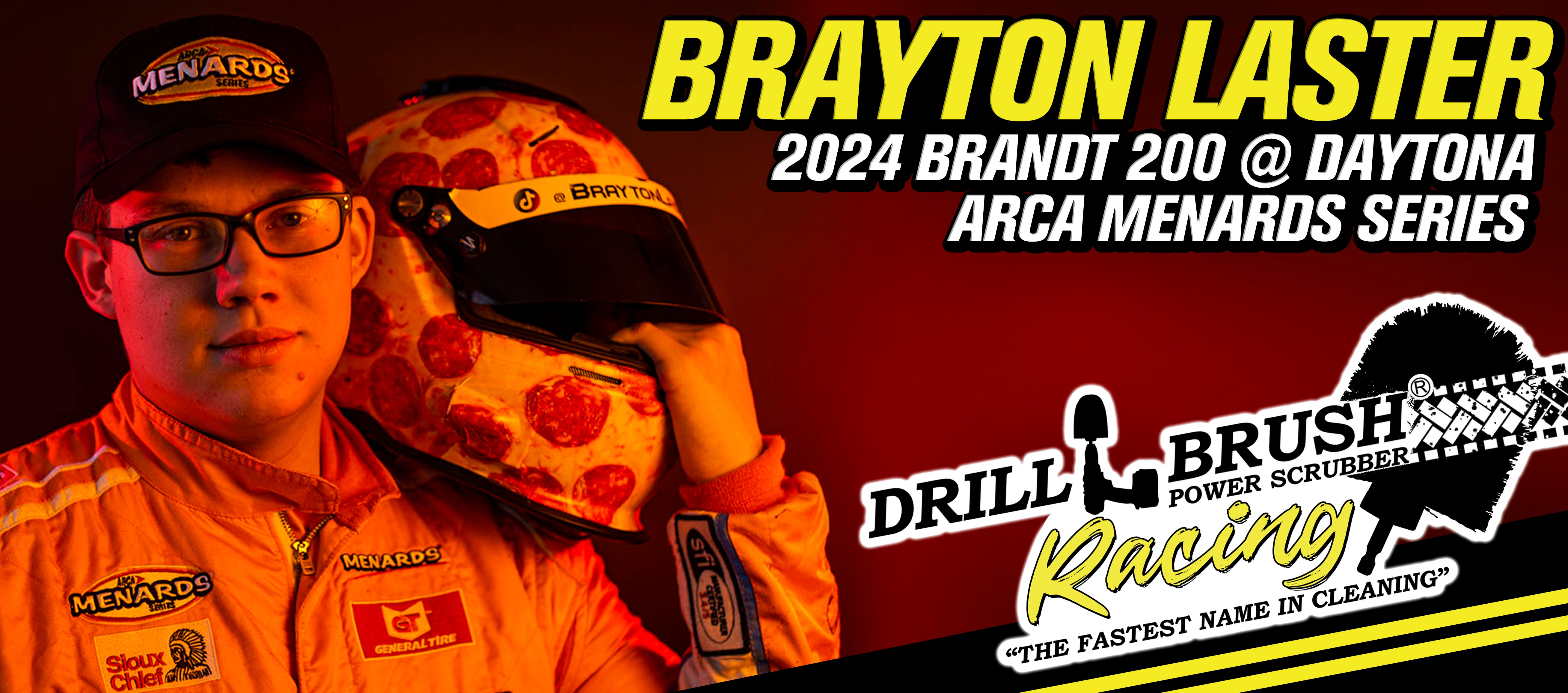 Drillbrush Rides Along with Brayton Laster in Daytona ARCA Race