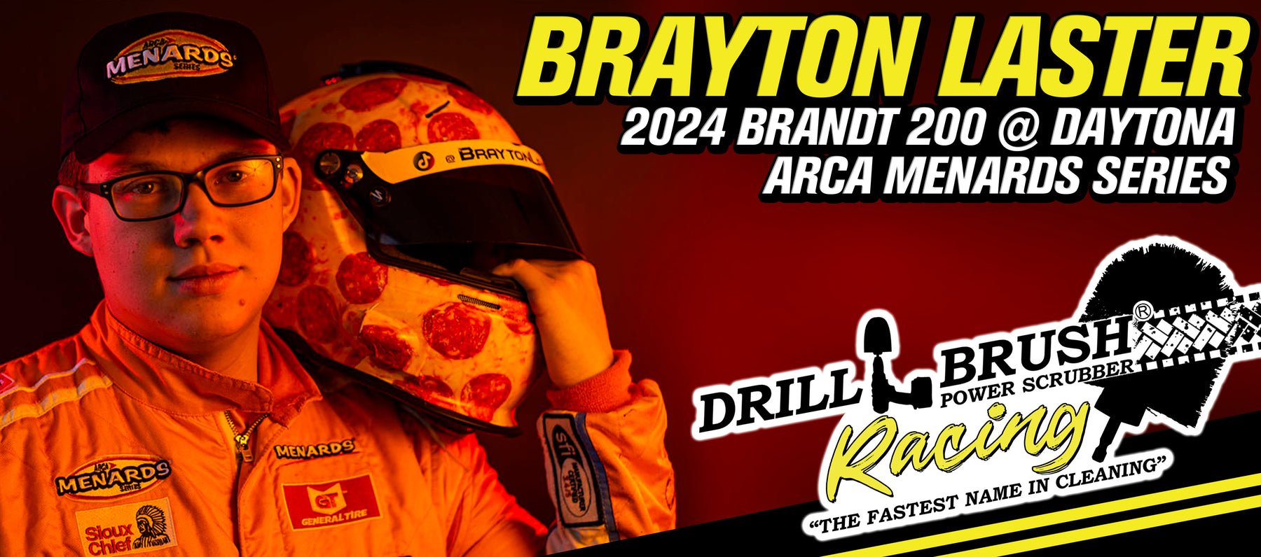 Drillbrush Rides Along with Brayton Laster in Daytona ARCA Race
