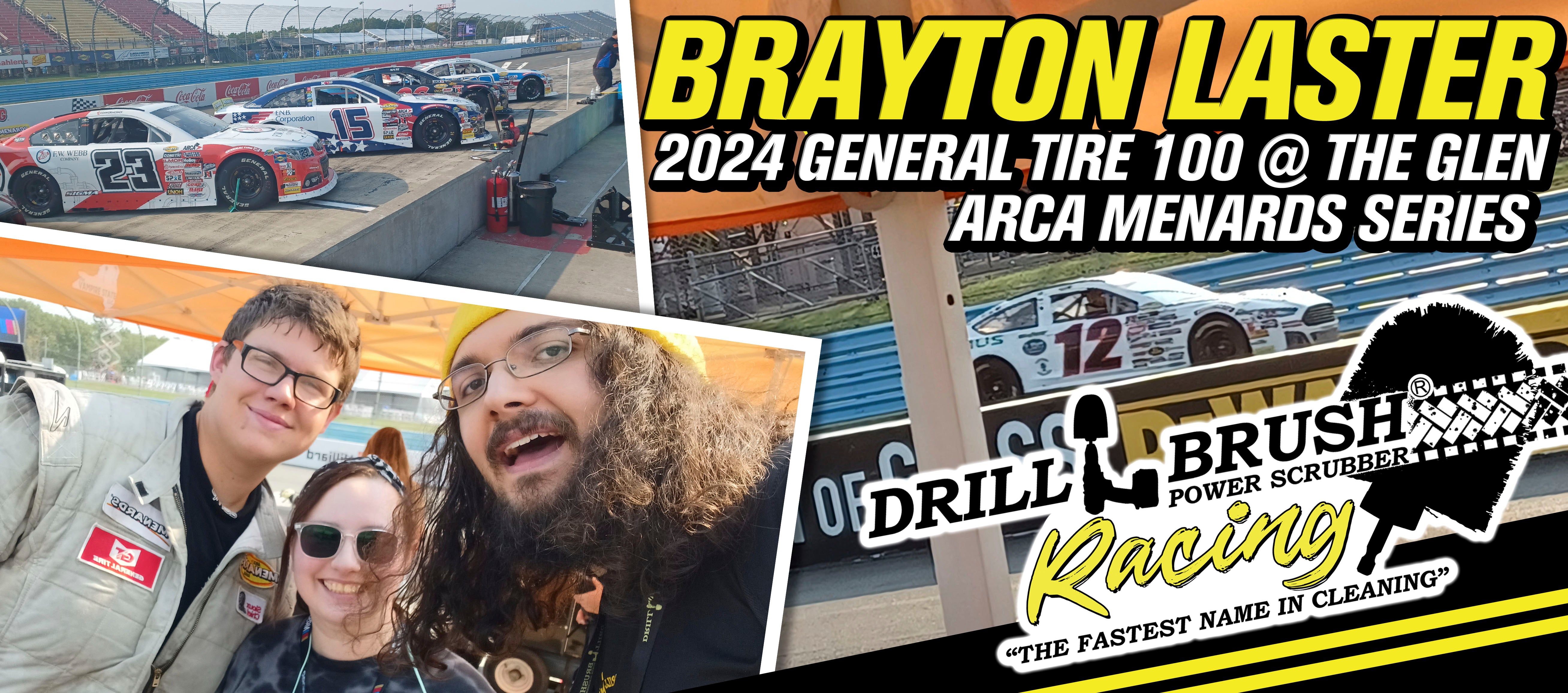 Drillbrush Visits Brayton Laster at Watkins Glen NASCAR Race