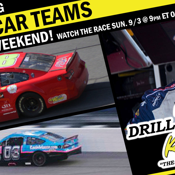 Drillbrush Goes NASCAR Racing with Several ARCA Menards Series Teams at DuQuoin!