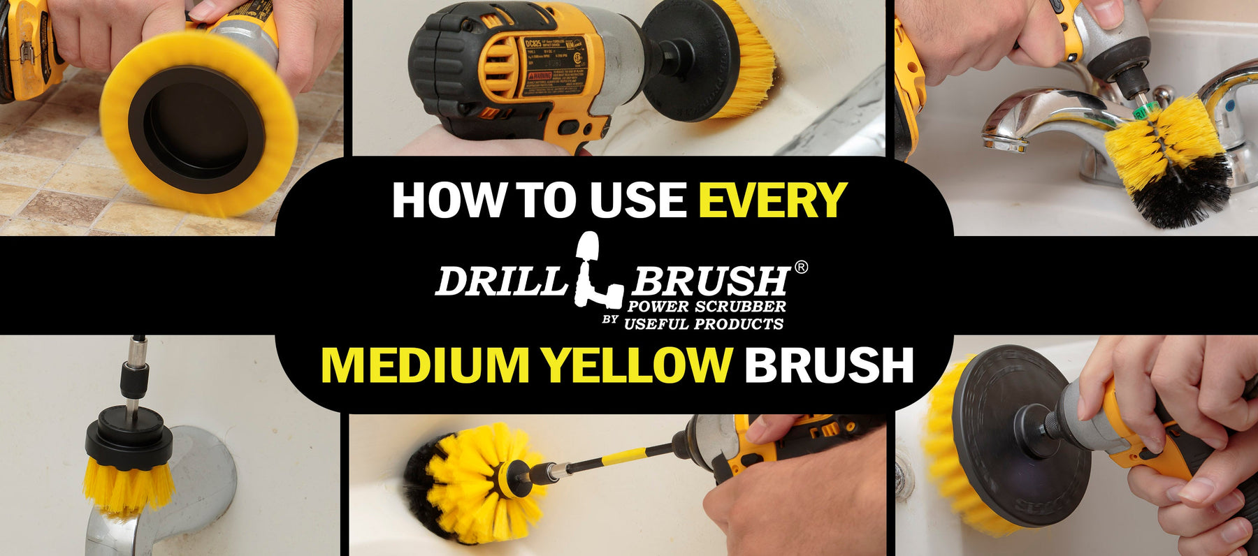 How To Use Every Medium Yellow Bathroom Drillbrush