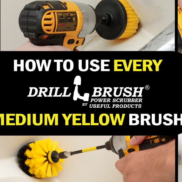 How To Use Every Medium Yellow Bathroom Drillbrush