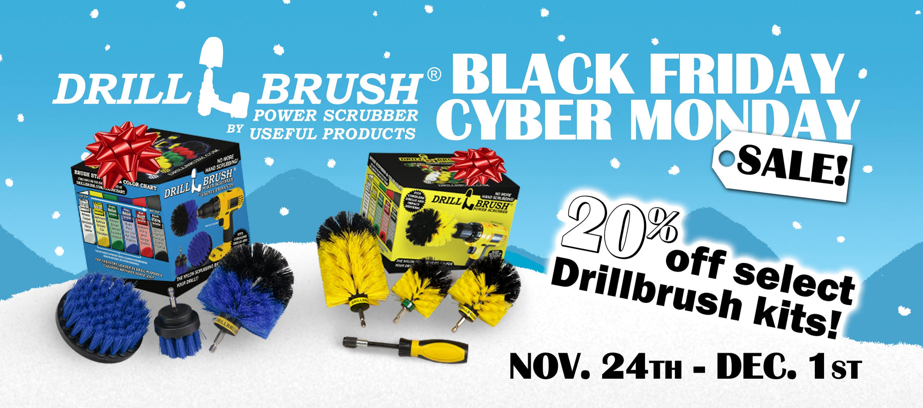 Drillbrush Black Friday Savings Guide 2025 - 20% off On Site + Amazon Exclusive Coupons