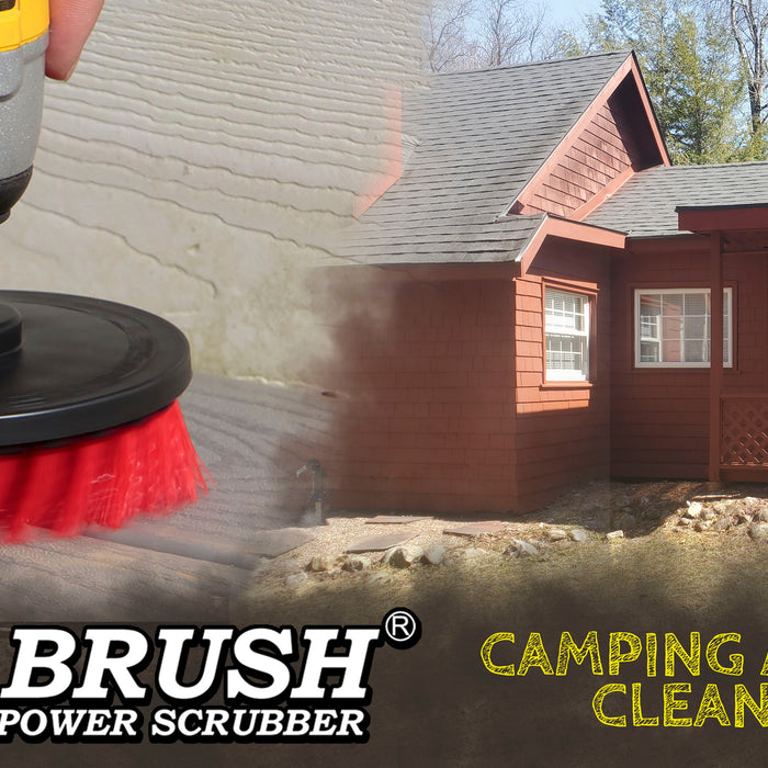 Keeping Clean While Camping - Using a Drillbrush for Outdoor, RV, Boating, Fishing, and Other Summer Activities!