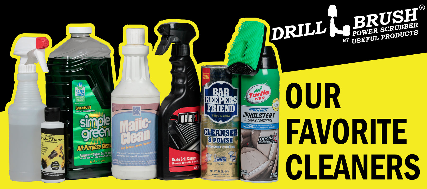 8 Best Cleaners to Use with a Drillbrush Power Scrubber