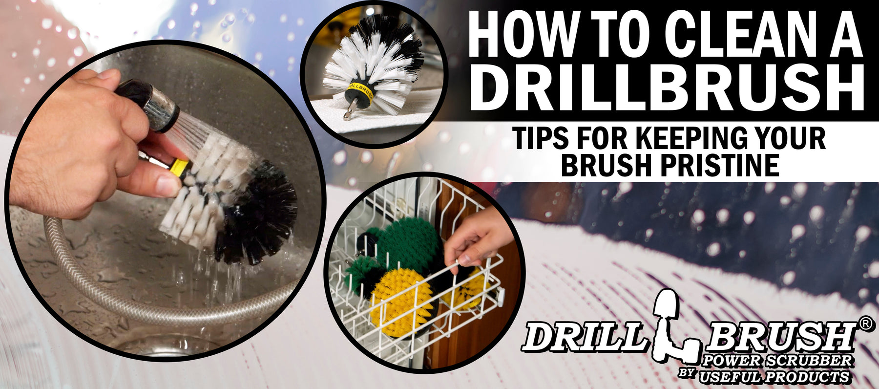 How to Clean a Drillbrush Power Scrubber