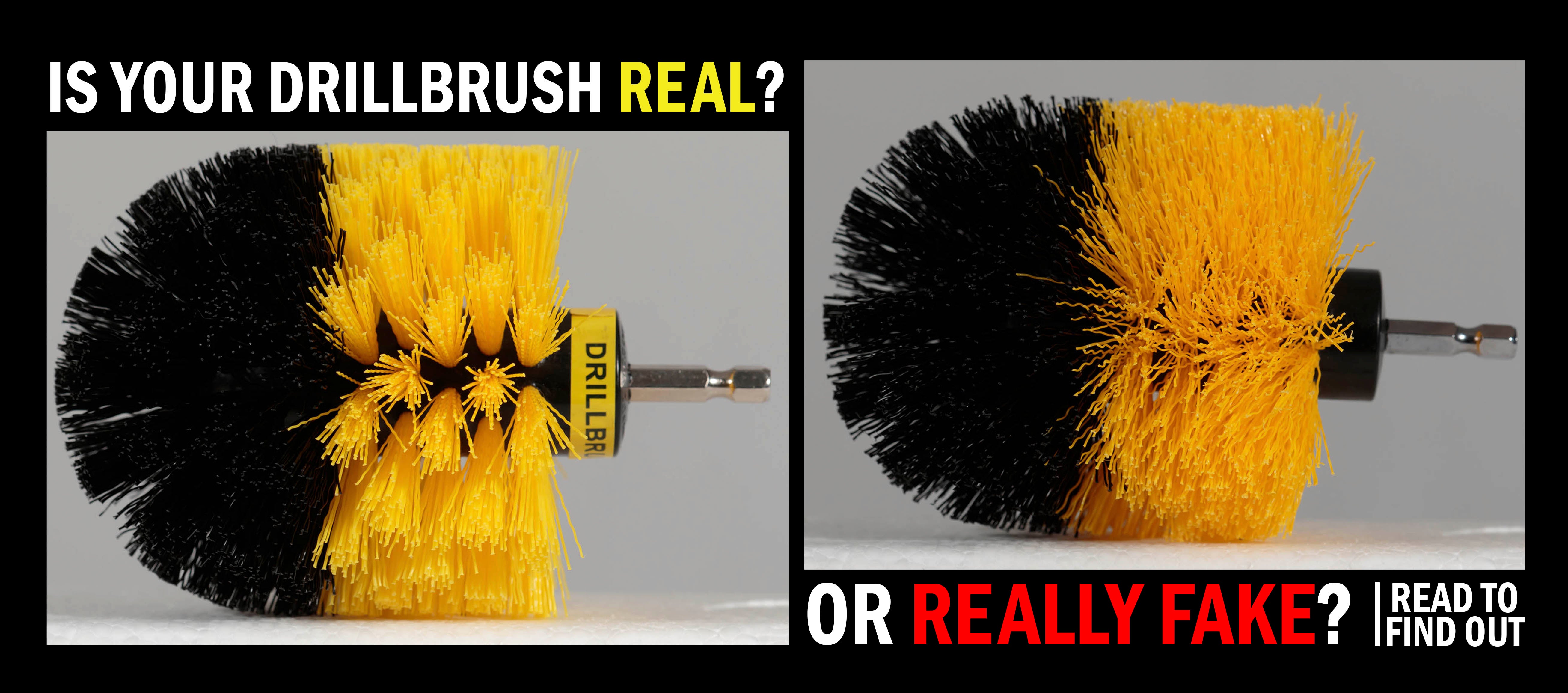 Is Your Drillbrush Real or Really Fake? - How to Spot a Genuine Drillbrush Power Scrubber