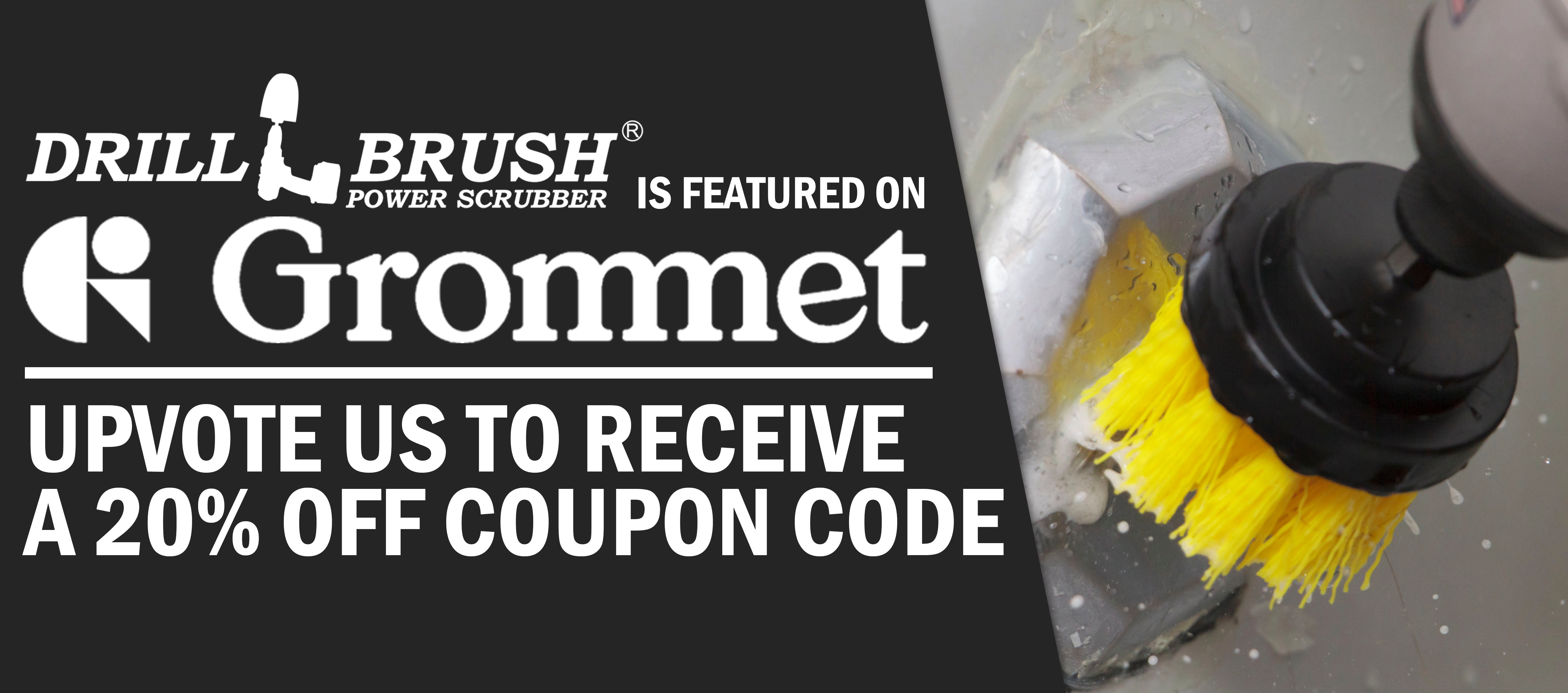 Drillbrush Launches On Grommet - Get a 20% Discount Code by Upvoting Drillbrush