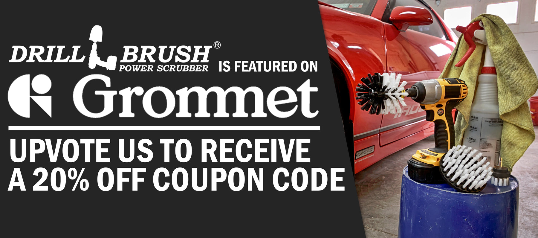 Drillbrush Launches Automotive Kit On Grommet - Get a 20% Discount Code by Upvoting Drillbrush