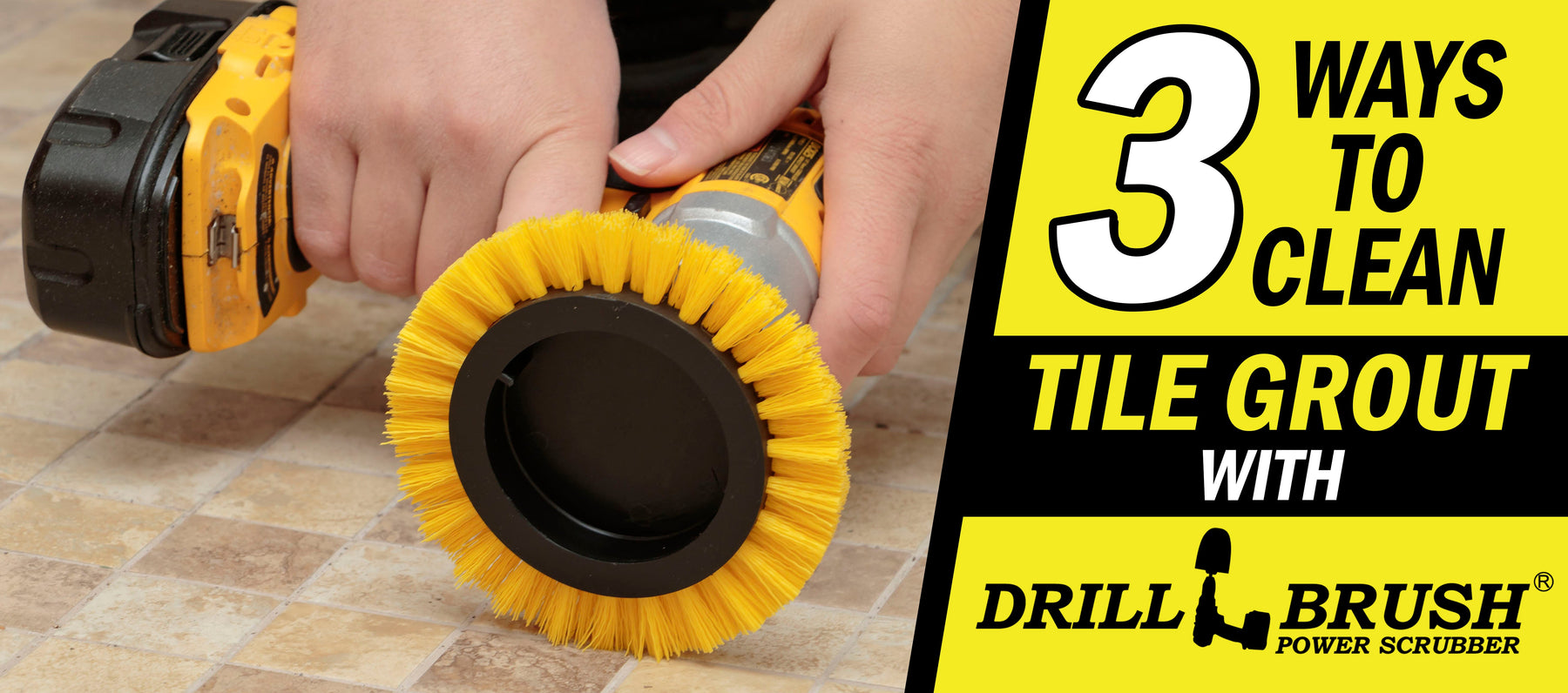 How Do I Clean Tile Grout With a Drillbrush?