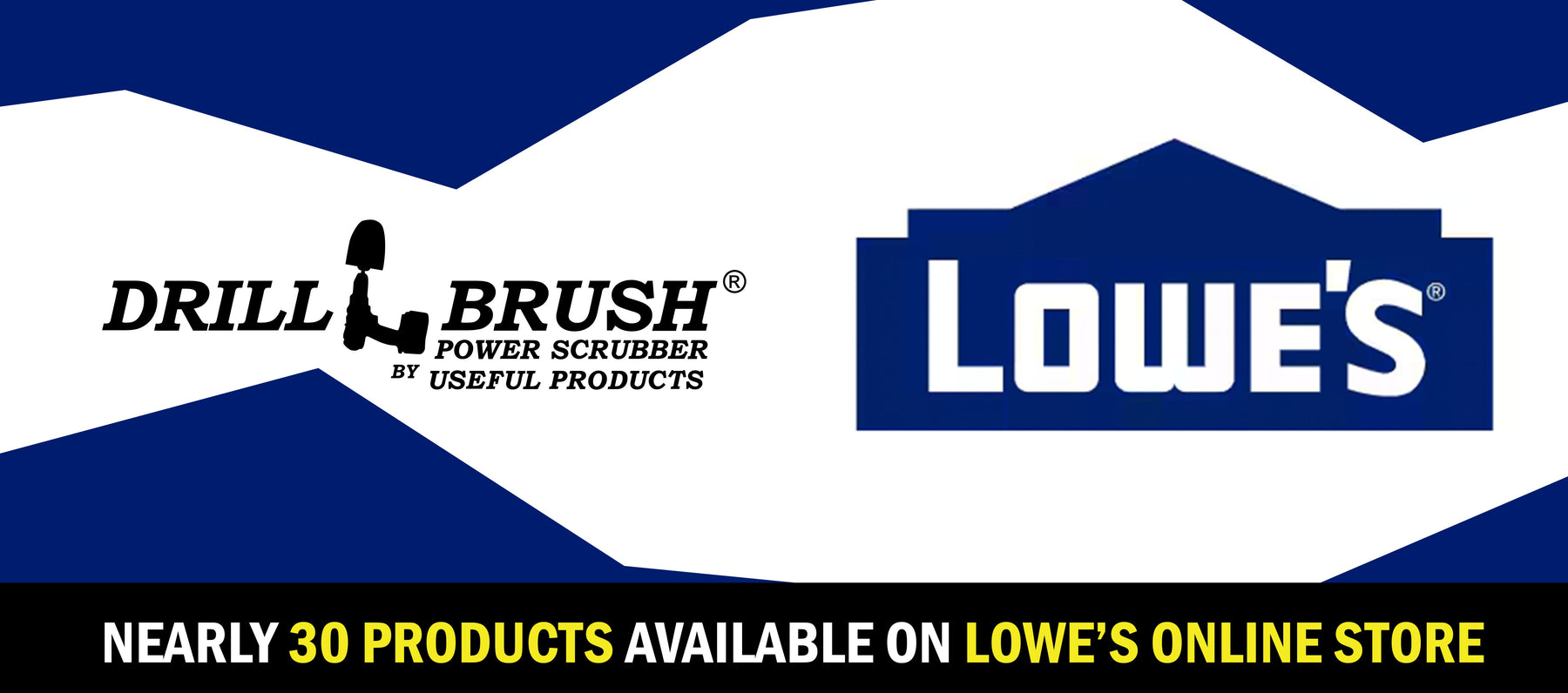 Lowe's Now Carries Drillbrush Products