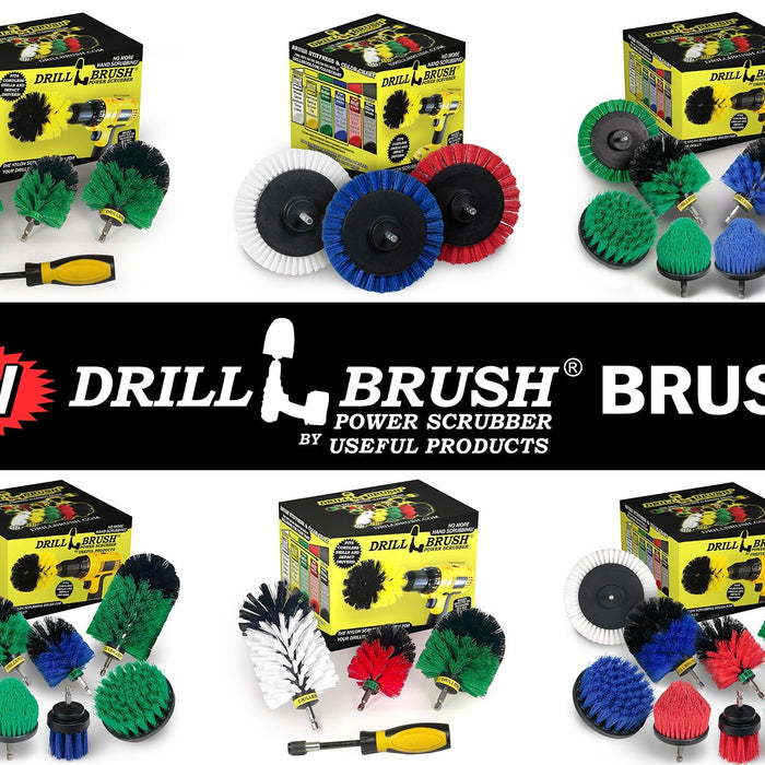 New Drillbrush 8-piece Variety Kits, Grout Cleaning Kits, Handle Accessory Kits, and More!