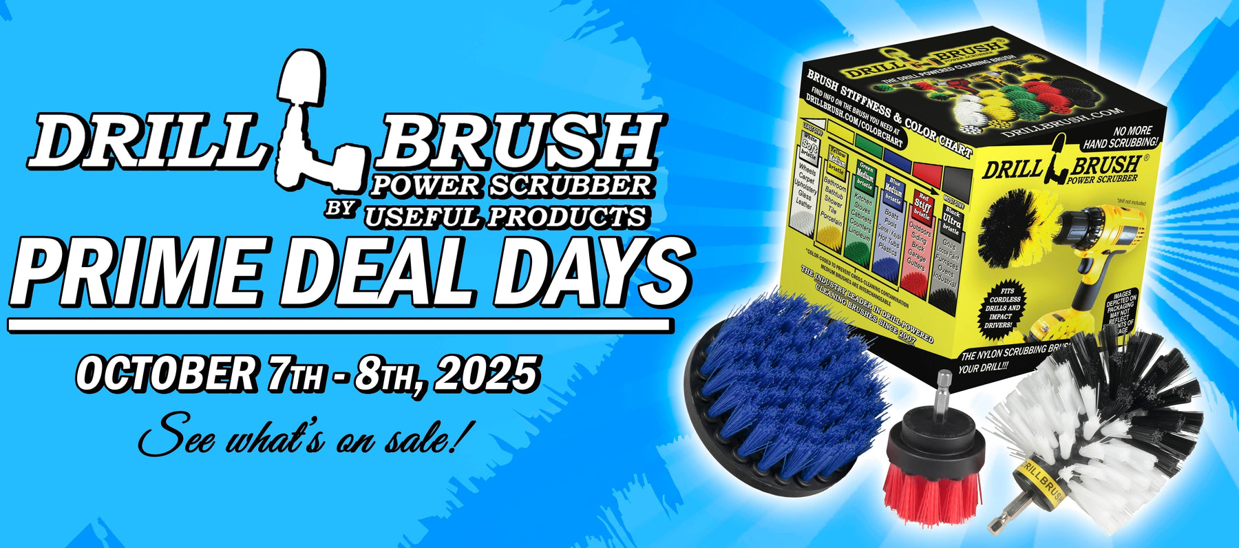 Prime Big Deal Days 2025 - Huge Savings on Drillbrush Products October 7th and 8th