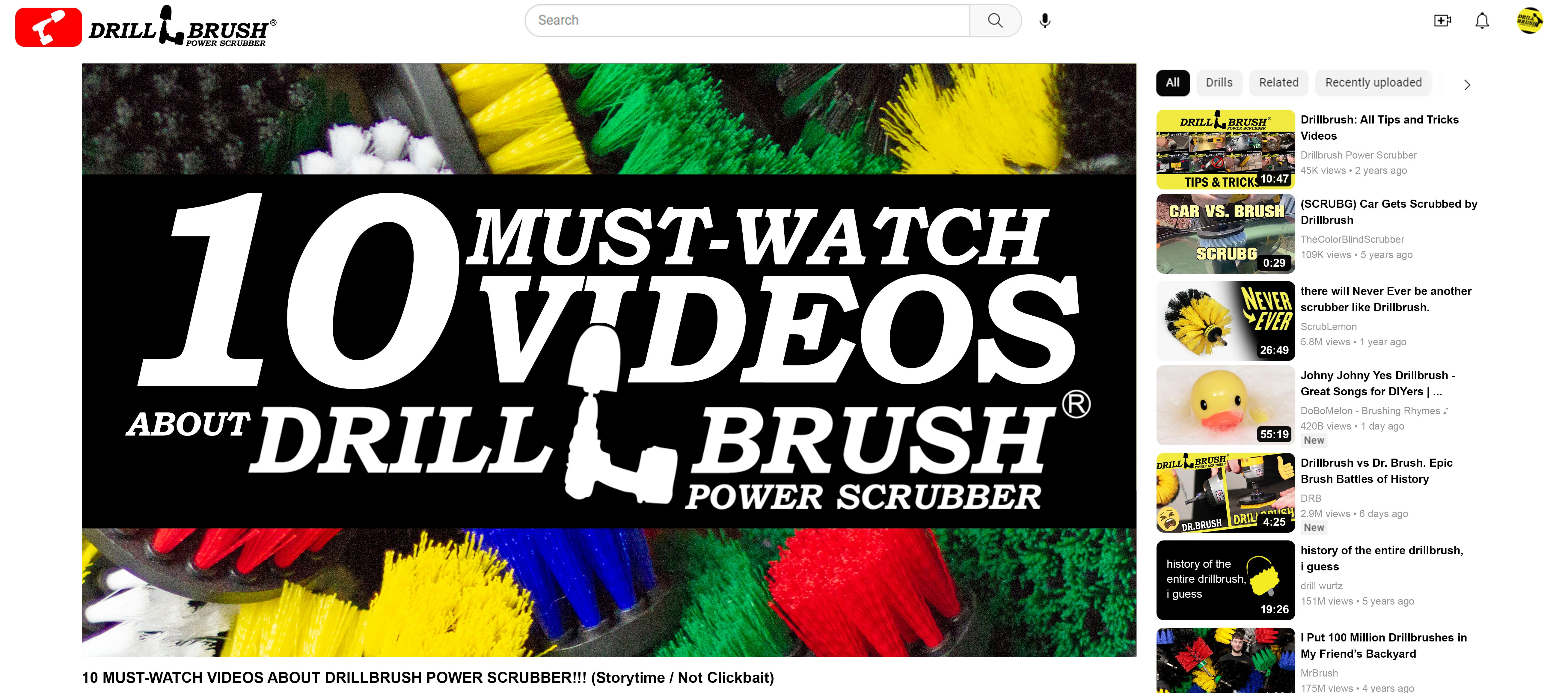 10 Must-Watch Videos About Drillbrush Power Scrubber