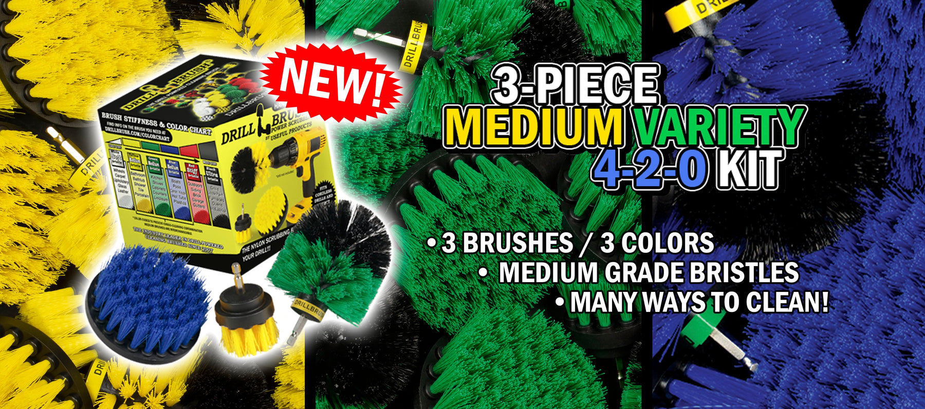 New from Drillbrush: 3-piece Medium Variety Kit
