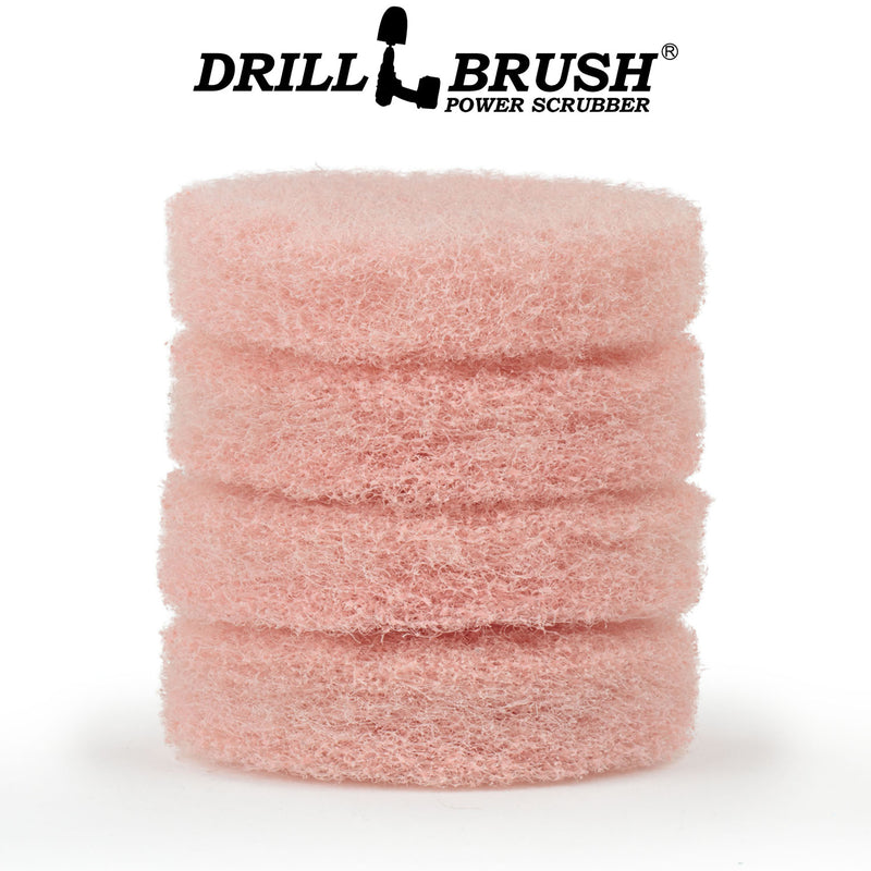 4 Inch Pink Scrubbing Pad Refill