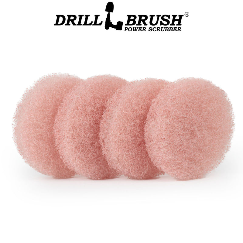 4 Inch Pink Scrubbing Pad Refill