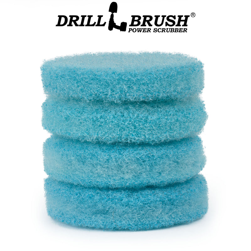 4 Inch Light Blue Scrubbing Pad Refill