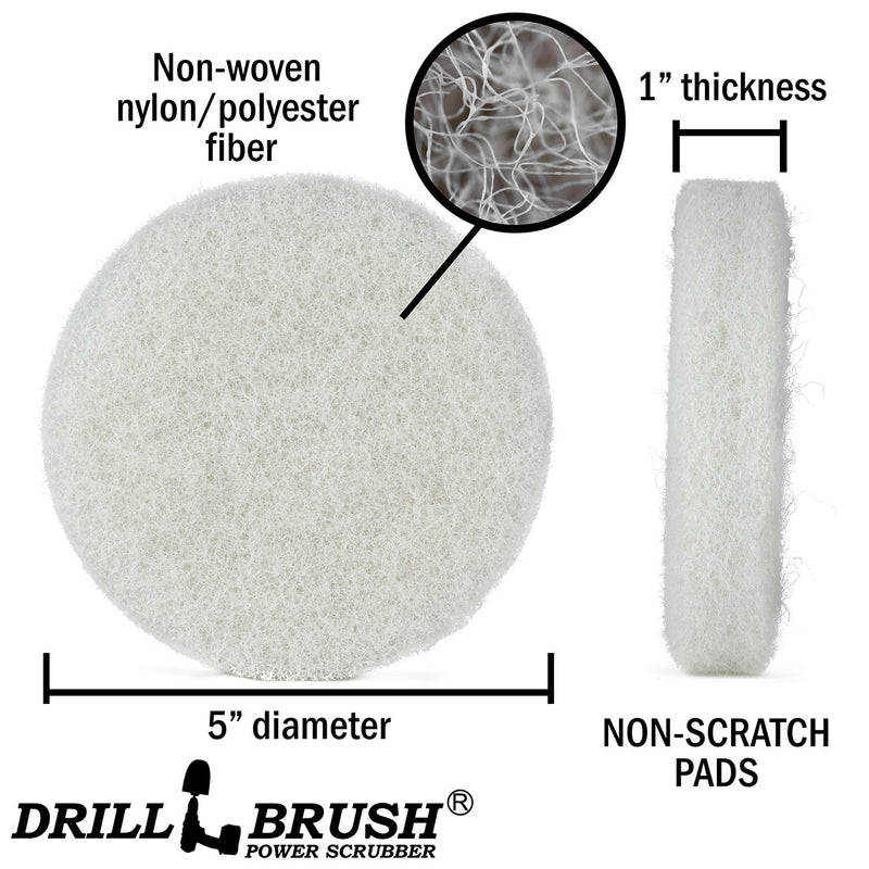 5 inch Diameter White Fine Polishing Pad