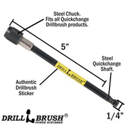 Specs for the Drillbrush 5 inch extension.
