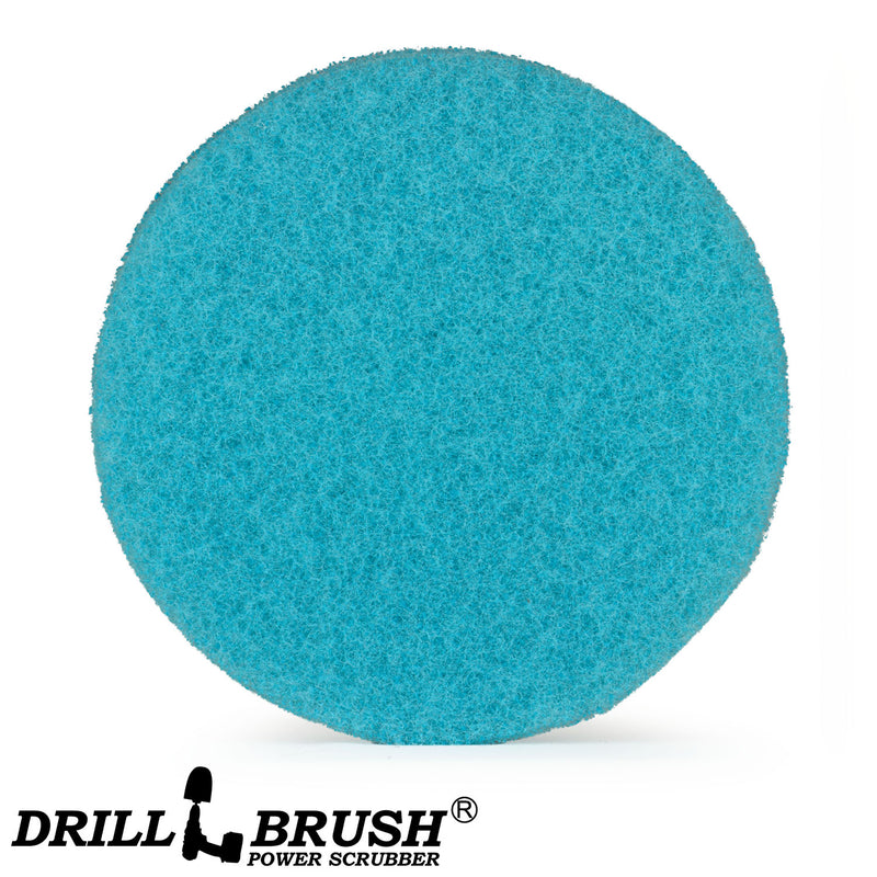 8 Inch Diameter Blue Medium Replacement Mild Scrub Pad