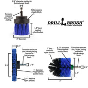 Specs for the Drillbrush EMS-2L Medium Blue Marine & Pool Brush Kit.